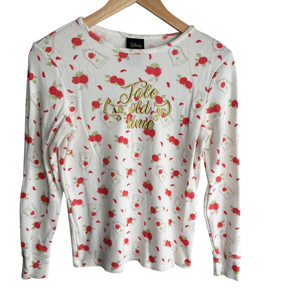 Disney Beauty and the Beast Tale As Old As Time Thermal Long Sleeve Top